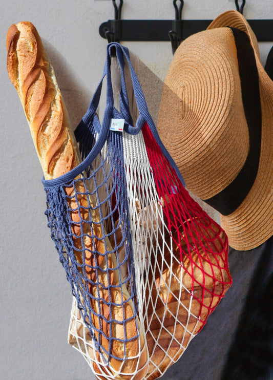 Net shopping bag with small handle