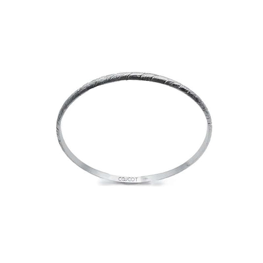 Silver bangle - Tungstène