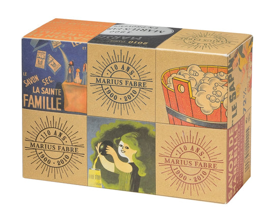 Box of 6 Marseille soaps "Collector 110 years"