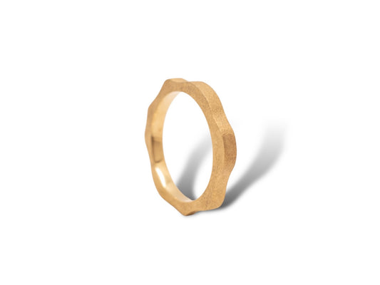 Ring Ocean Matte Polished - Vermeil