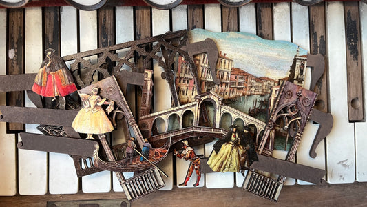 Miniature decorative Theater - "Venice Carnival"