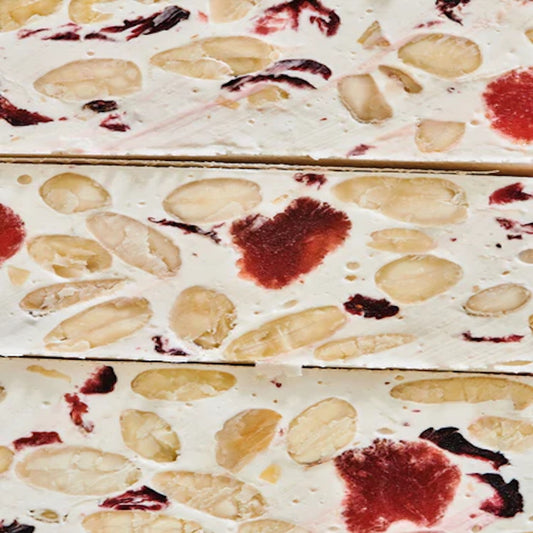 Leonard Parli - Bulk White Nougat Red Fruit Bites - 1kg