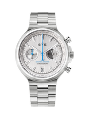 Silver Men's Sport Watch - Mot1on Chronograph