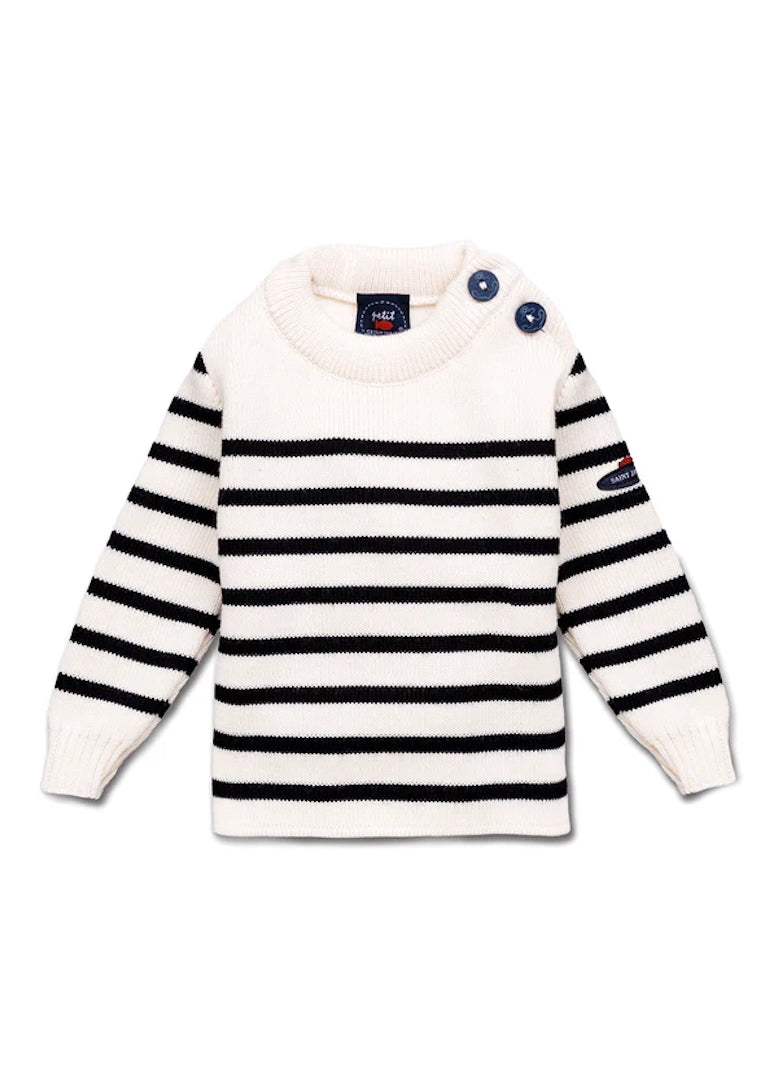Saint James Striped Sailor Baby Jumper - Moussaillon