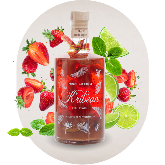 French Rum Punch - Strawberry Mojito Style