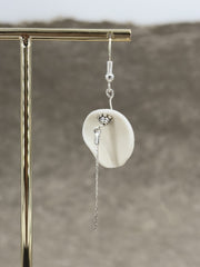 Porcelain earrings Shaped cup