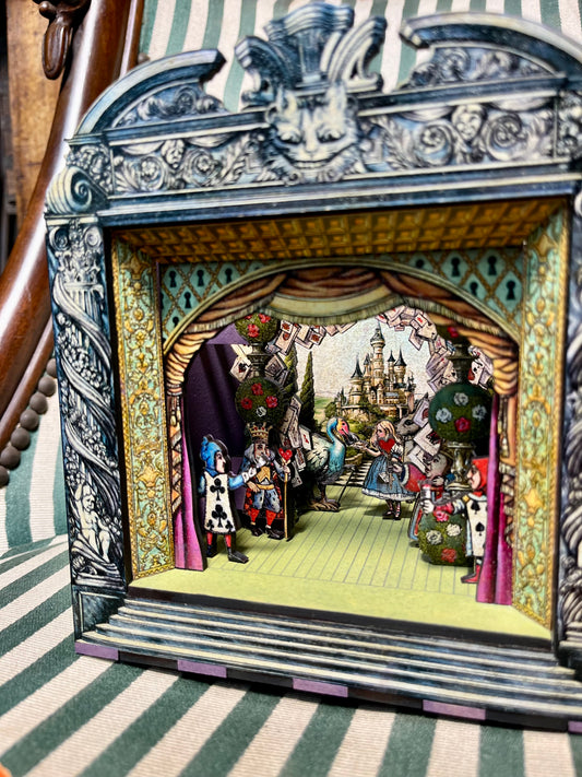 Miniature decorative Theater - "Alice in Wonderland"