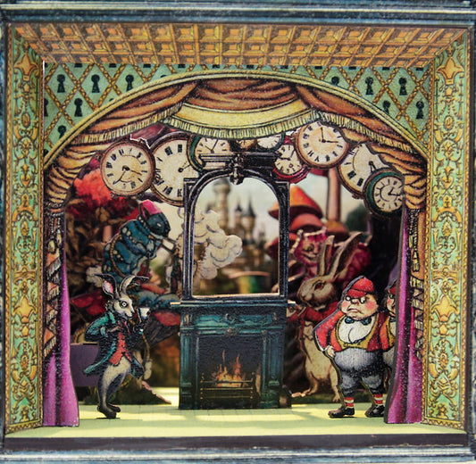 Miniature decorative Theater - "Alice in Wonderland"