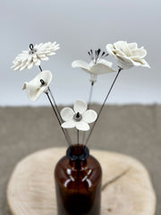 5 Porcelain Flowers Garden - Bouquet No3