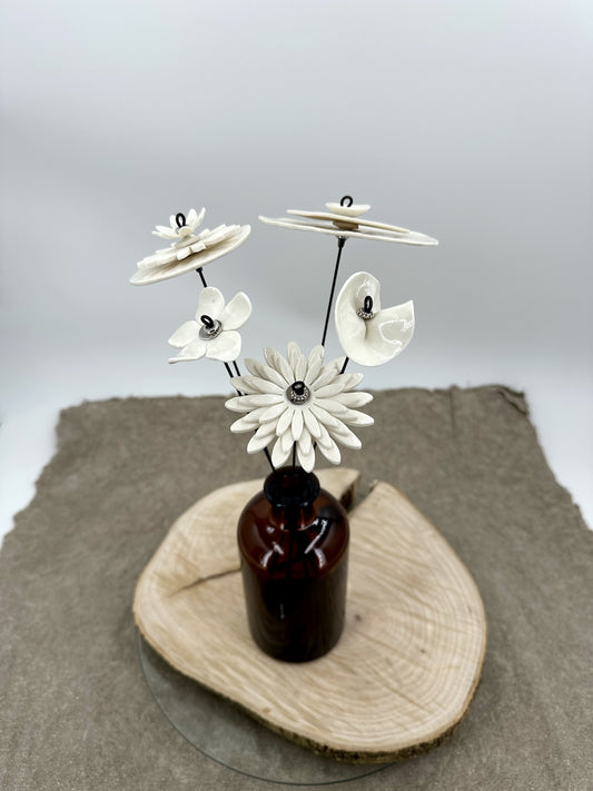 5 Porcelain Flowers Garden - Bouquet No4