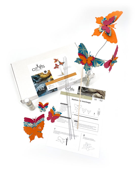 Box of 3 Paper Butterflies - Prestige Collection