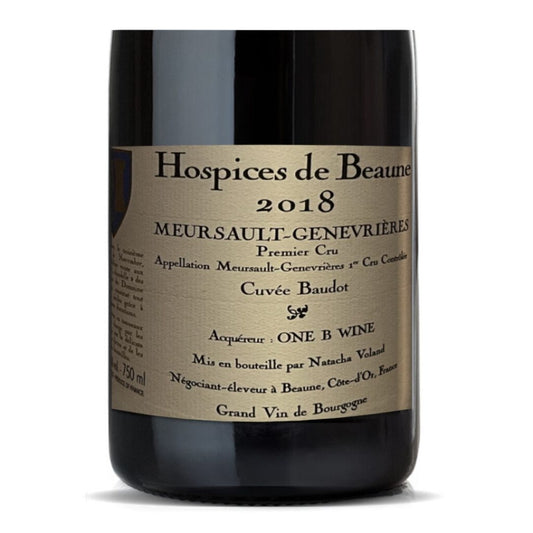 French wine - Meursault Genevrieres 1er Cru "Cuvée Baudot" 2018 Hospices de Beaune
