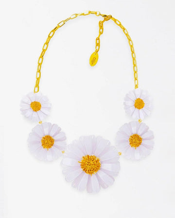Daisy 5 Flowers Necklace