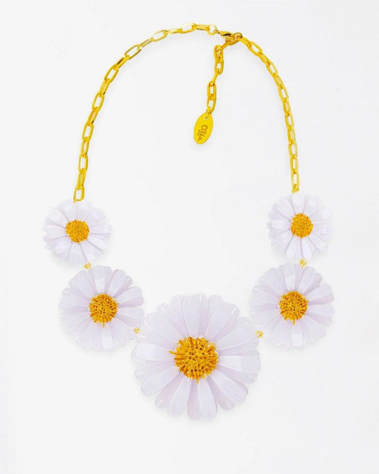 Daisy 5 Flowers Necklace