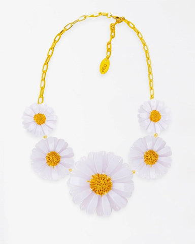 Daisy 5 Flowers Necklace