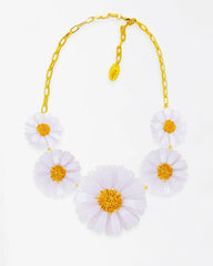 Daisy 5 Flowers Necklace