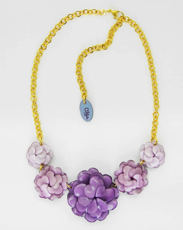 Géranium 5 Flowers Necklace