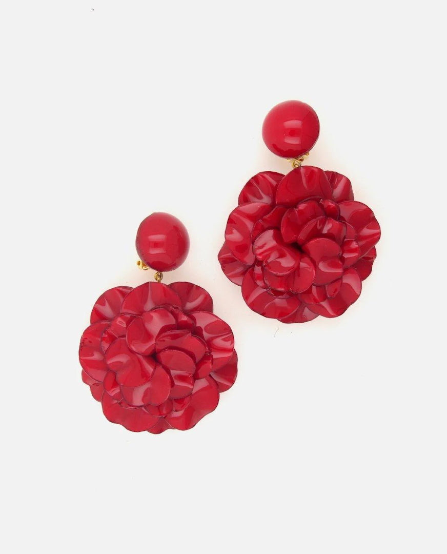Géranium Maxi Long Earrings