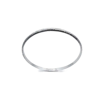 Silver bangle - Tungstène