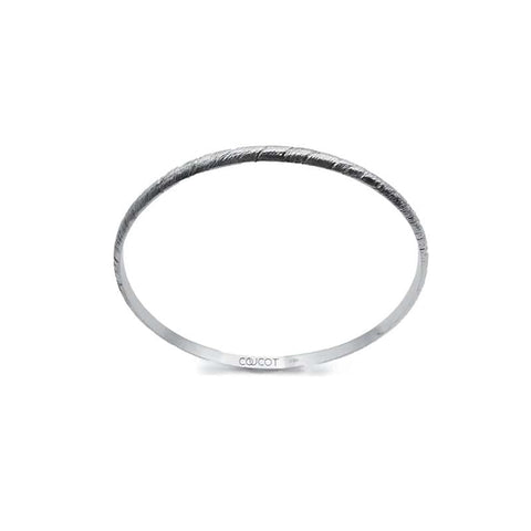 Silver bangle - Tungstène