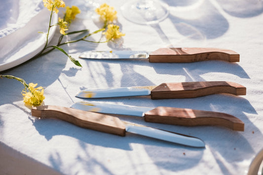 Table knife In Wooden Barrel (Per Box of 6) - Marchand de vin