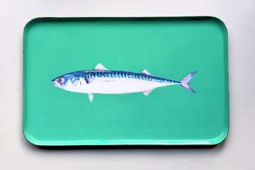 Enamel tray - Mackerel design