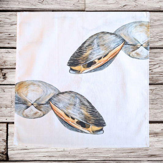 Set of 4 Napkins - Pearly tide design