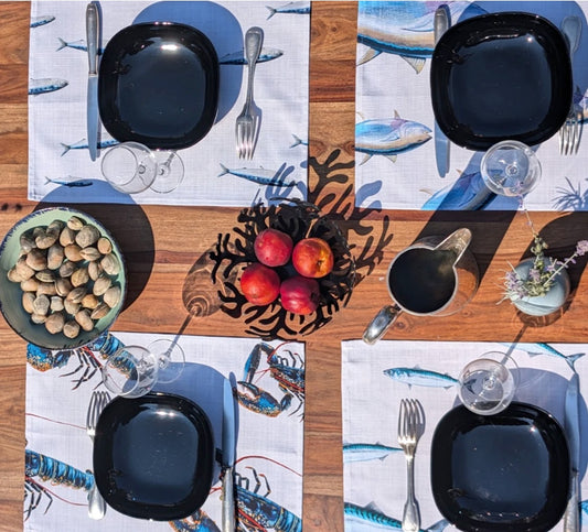 Placemats Blue Tide design