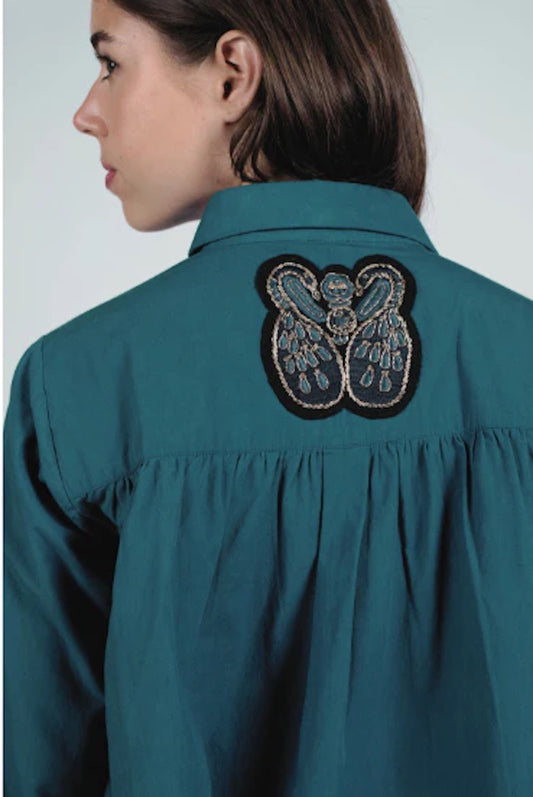 Shirt - Hila Indigo green