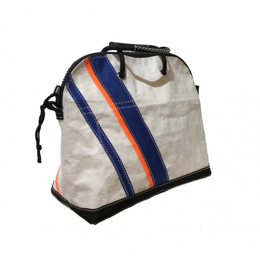 Sail Travel Bag - James Navy Blue And Orange Stripes