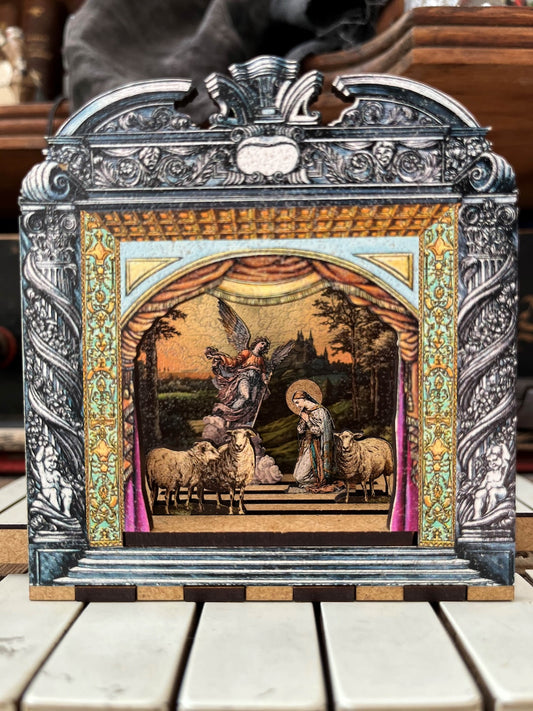 Miniature decorative Theater - "L'initiation"