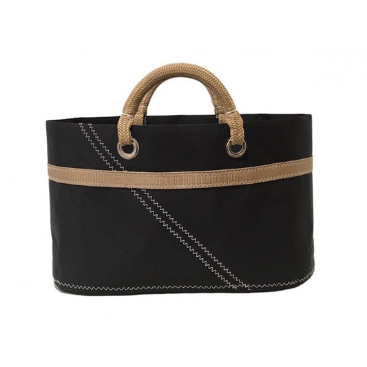 Small Sail Shopping Bag - La Conchée Black