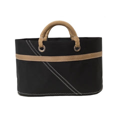 Small Sail Shopping Bag - La Conchée Black