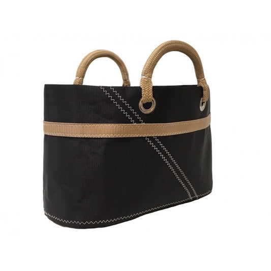 Small Sail Shopping Bag - La Conchée Black