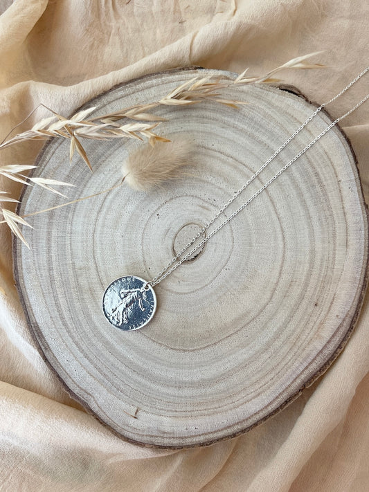Necklace - "1 Franc" coin