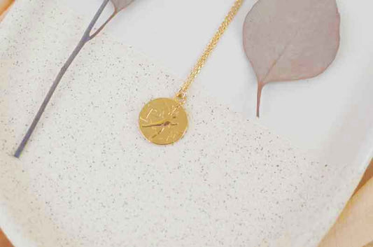 Necklace - "Ange" coin