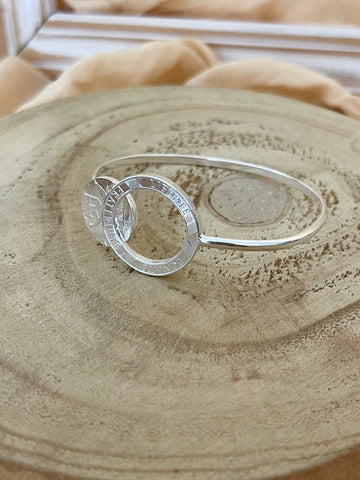 Le P'tit Franc - Bangle Bracelet "Bastille" coin