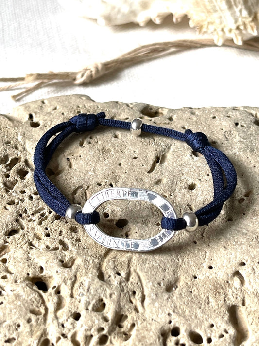 Cord Bracelet - "Egalité" coin