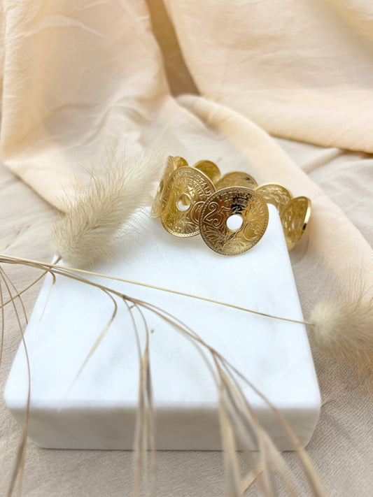 Tiara Bracelet - "25 Cents" Coin