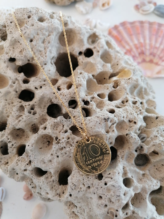 Necklace - "10 Cents" coin