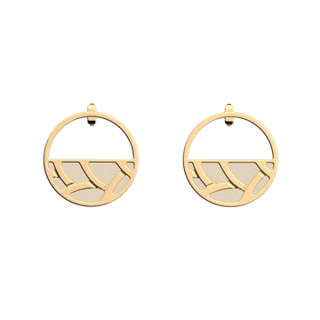 Braid Collection - Customizable gold plated earrings