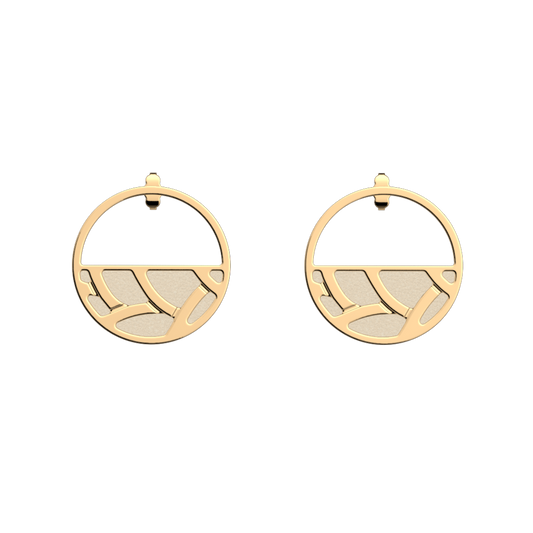 Braid Collection - Customizable gold plated earrings