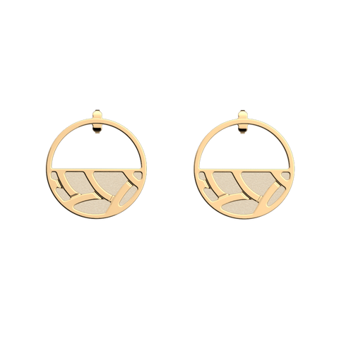 Braid Collection - Customizable gold plated earrings