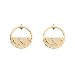 Braid Collection - Customizable gold plated earrings