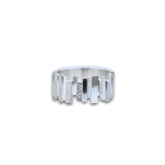Ring New York - Rhodium-plated Silver
