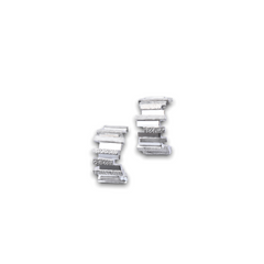 Small Hoop Earrings New York - Rhodium-plated silver