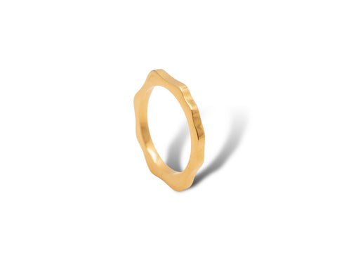 Ring Ocean Brilliant Polished - Vermeil