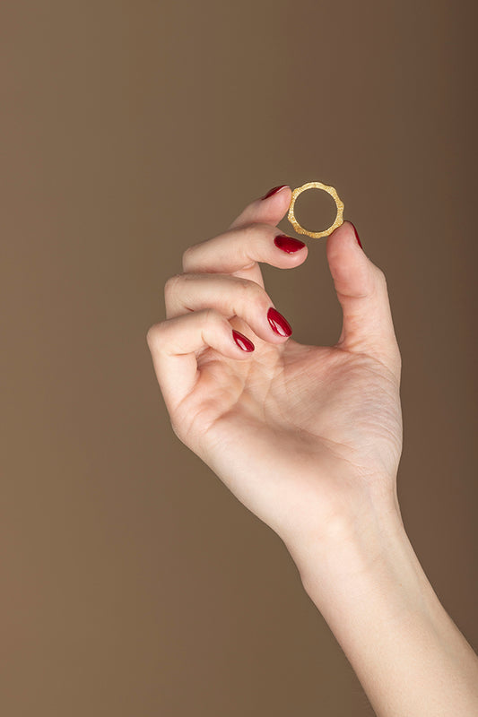 Ring Ocean Stripe - Vermeil