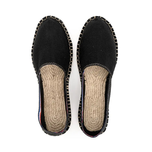 Solid color Espadrille - Black