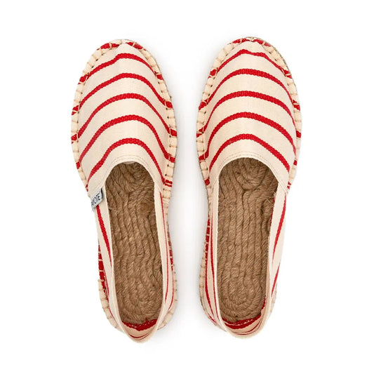 Striped sailor Espadrille - Red